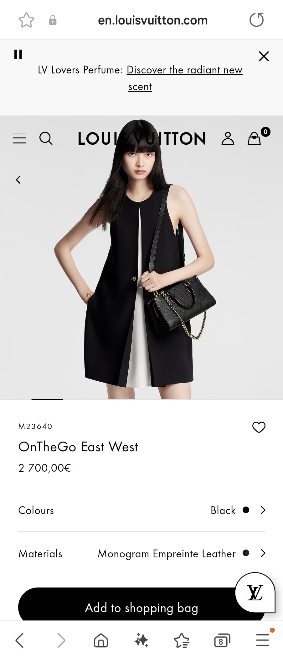 루이비통 M23640 온더고 이스트 웨스트