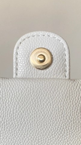 샤넬 듀마 미니 백팩 화이트 가죽