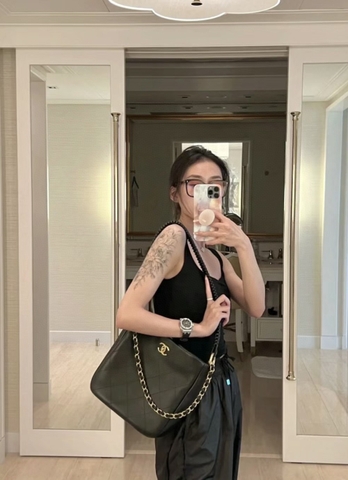 샤넬 토트백 블랙 가죽 가방