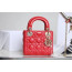 MINI LADY DIOR 백 클라우드 레드 까나쥬 양가죽