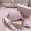 Miu Miu 5MC076_2FPP_F0E18 마테라세 나파 가죽 카드 홀더 Alabaster 핑크 M1