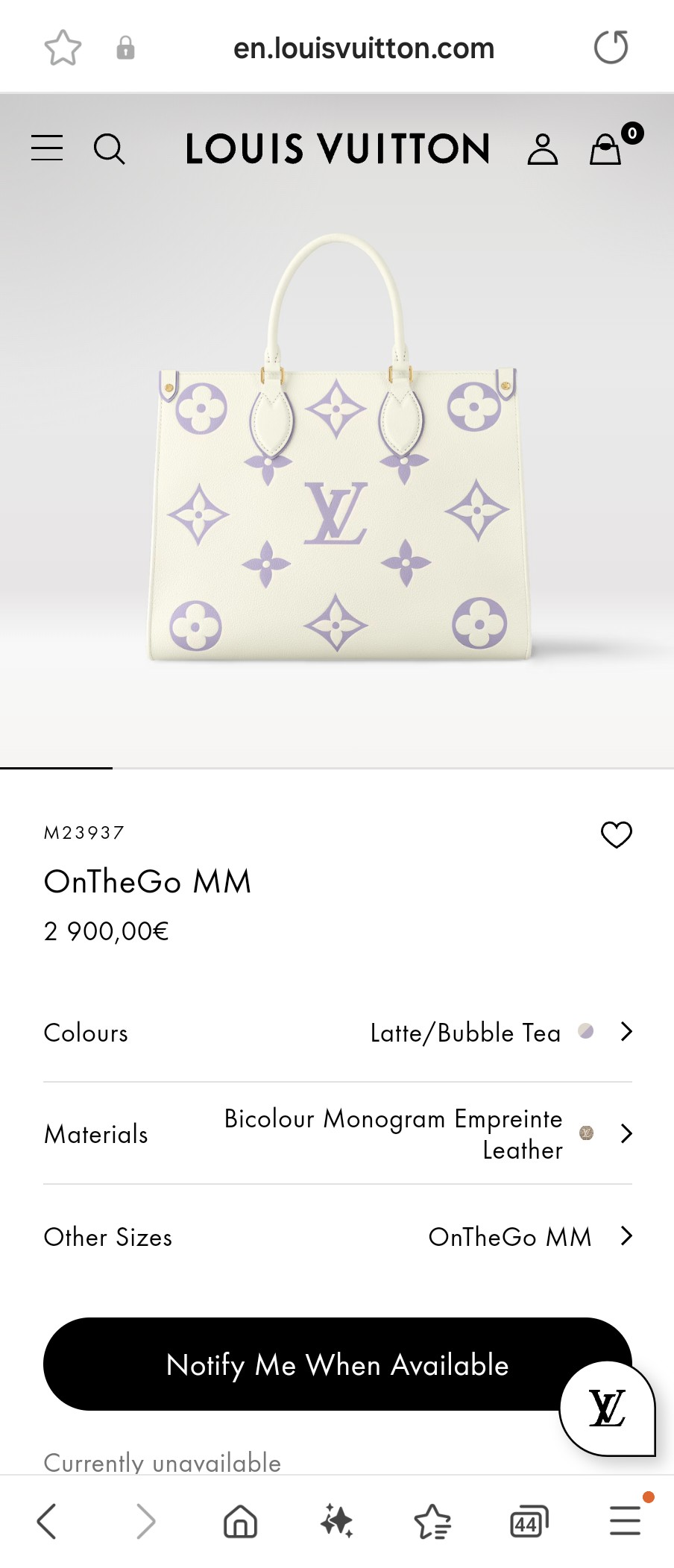 루이비통 M23937 온 더 고 MM