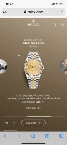 롤렉스 데이트저스트 36 M126233-0033 36mm