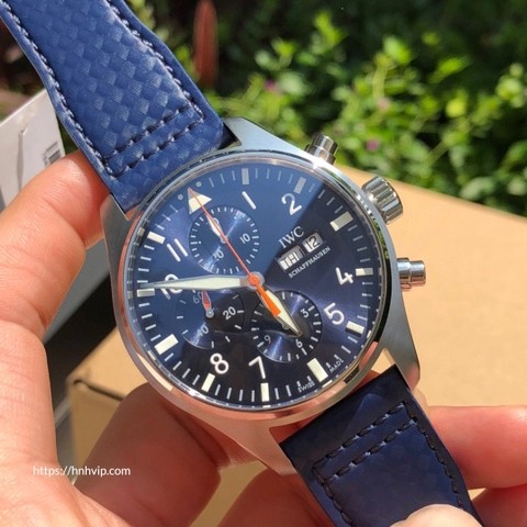 IWC IW377729 파일럿 워치 크로노그래프 캡틴 블루 / 티몰