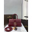 Delvaux Brillant PM Surpiqué 그레인 송아지 가죽 보르도