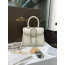 Delvaux Brillant Mini Surpiqué 그레인 송아지 가죽 화이트