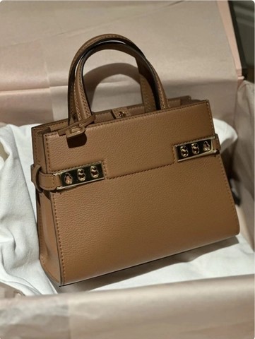 Delvaux Tempête Crush Small Silky 카프스킨 골드