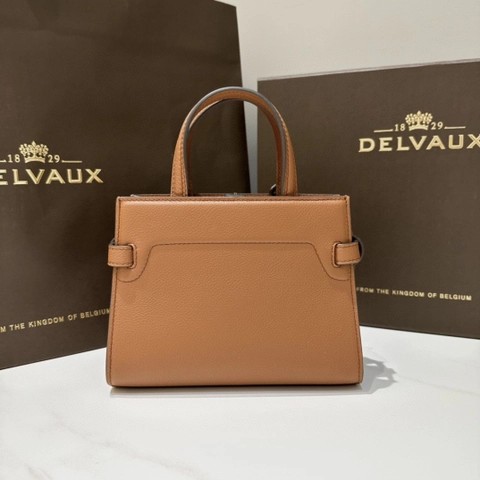 Delvaux Tempête Crush Small Silky 카프스킨 골드