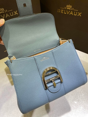 Delvaux Brillant 미니 로데오 송아지 가죽 아주르