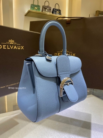 Delvaux Brillant 미니 로데오 송아지 가죽 아주르