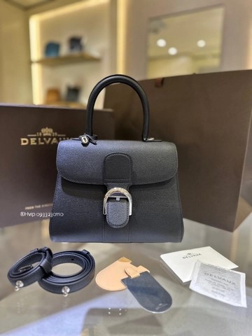 Delvaux Brillant PM 로데오 송아지 가죽 블랙