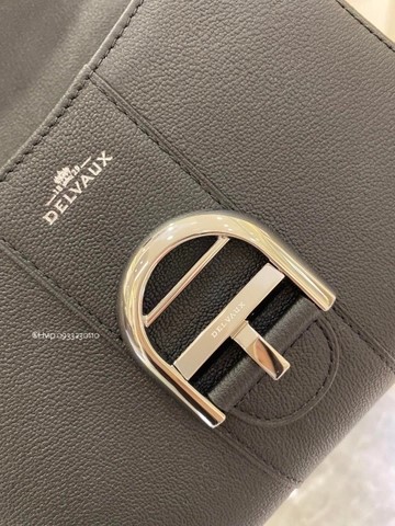 Delvaux Brillant PM 로데오 송아지 가죽 블랙