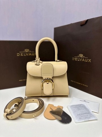 Delvaux Brillant MINI 박스 카프 옐로우