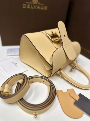 Delvaux Brillant MINI 박스 카프 옐로우