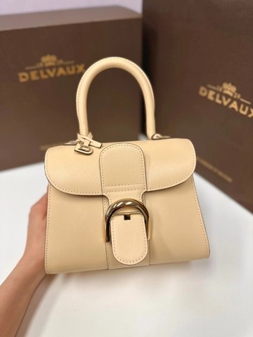 Delvaux Brillant MINI 박스 카프 옐로우