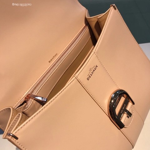 Delvaux Brillant MM 박스 카프 로즈