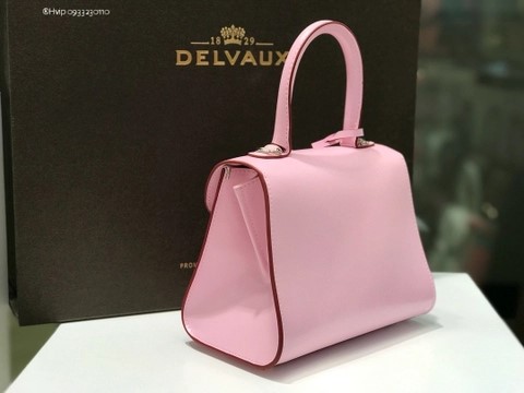 Delvaux Brillant MINI 박스 카프 핑크