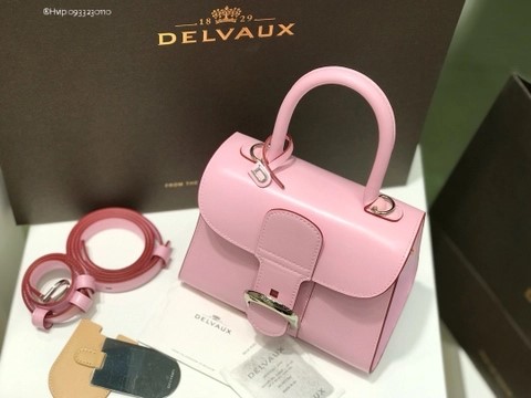 Delvaux Brillant MINI 박스 카프 핑크