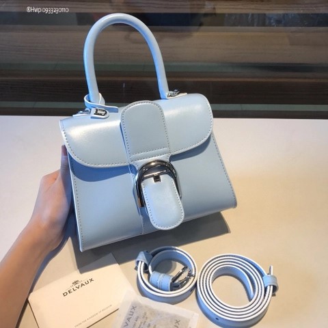 Delvaux Brillant MINI 박스 카프 아주르
