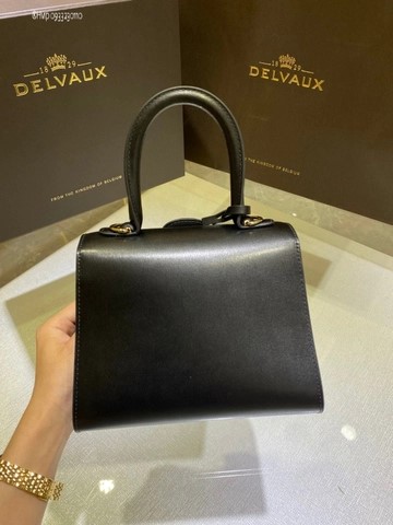 Delvaux Brillant MINI 박스 카프 블랙