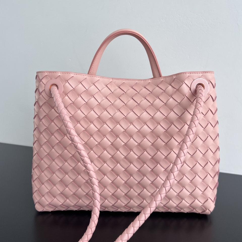 BOTTEGA VENETA 미디엄 안디아모 핑크 743572 32x25x11cm