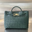 BOTTEGA VENETA 미디엄 안디아모 에메랄드그린 743572 32x25x11cm