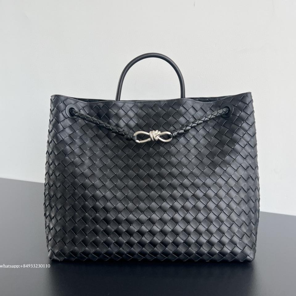 보테가베네타 라지 안디아모 블랙 PHW 743575 45*22*34 cm