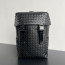 Bottega Veneta 인트레치아토 플랩 백팩 - 풀 블랙 766580 38*26*15cm