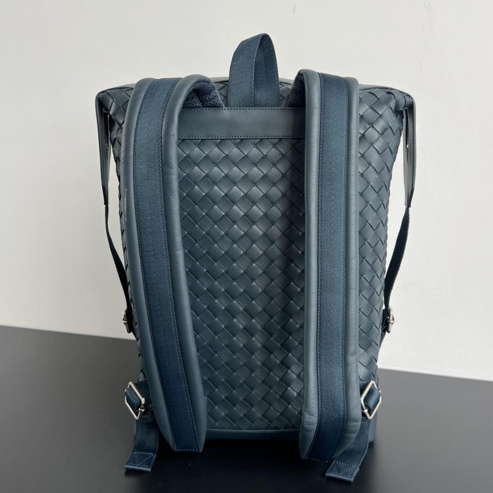 Bottega Veneta 인트레치아토 백팩 다크 그린 653118 42x30x13cm