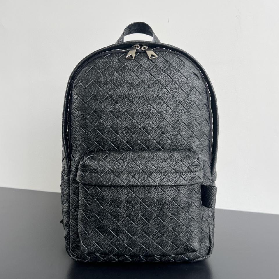 Bottega Veneta 인트레치아토 백팩 블랙 833158 46x30x14cm