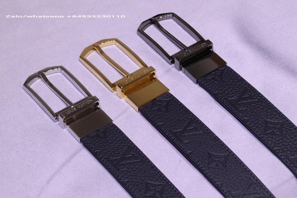 루이비통 M4043V 슬림형 35mm 양면 벨트 골드