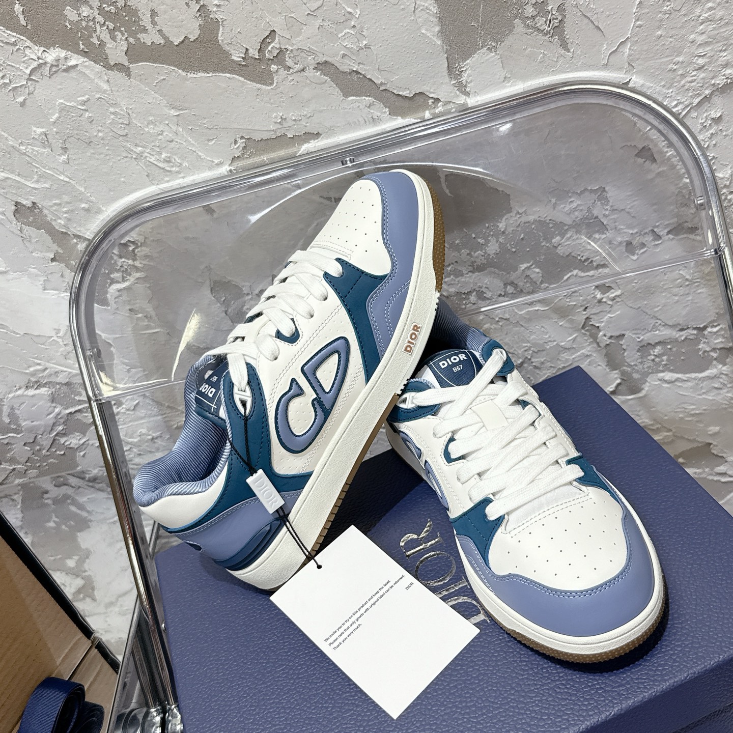2025년 한정판 Dior x 카브스(KAWS) 콜라보 B57 스니커즈