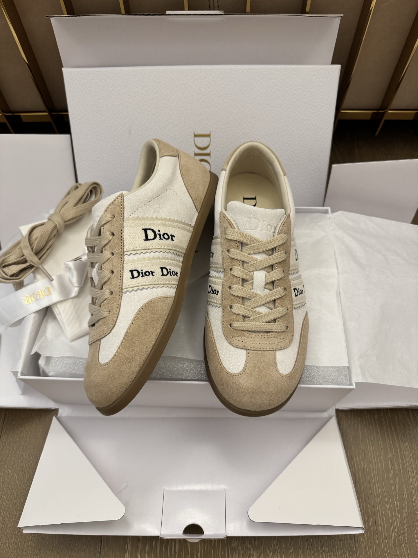 Dior Ribbon 26 신상 독일군 스니커즈 여성용