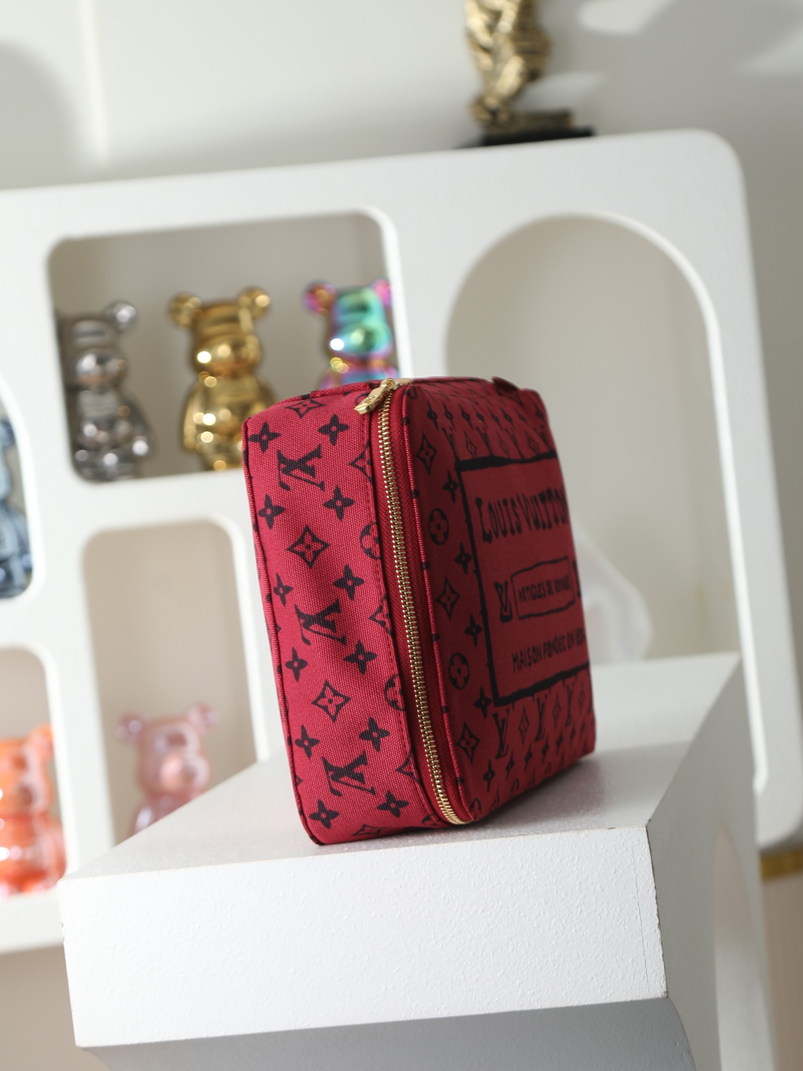 루이비통 M15193 Packing Cube 와인 레드 컬러