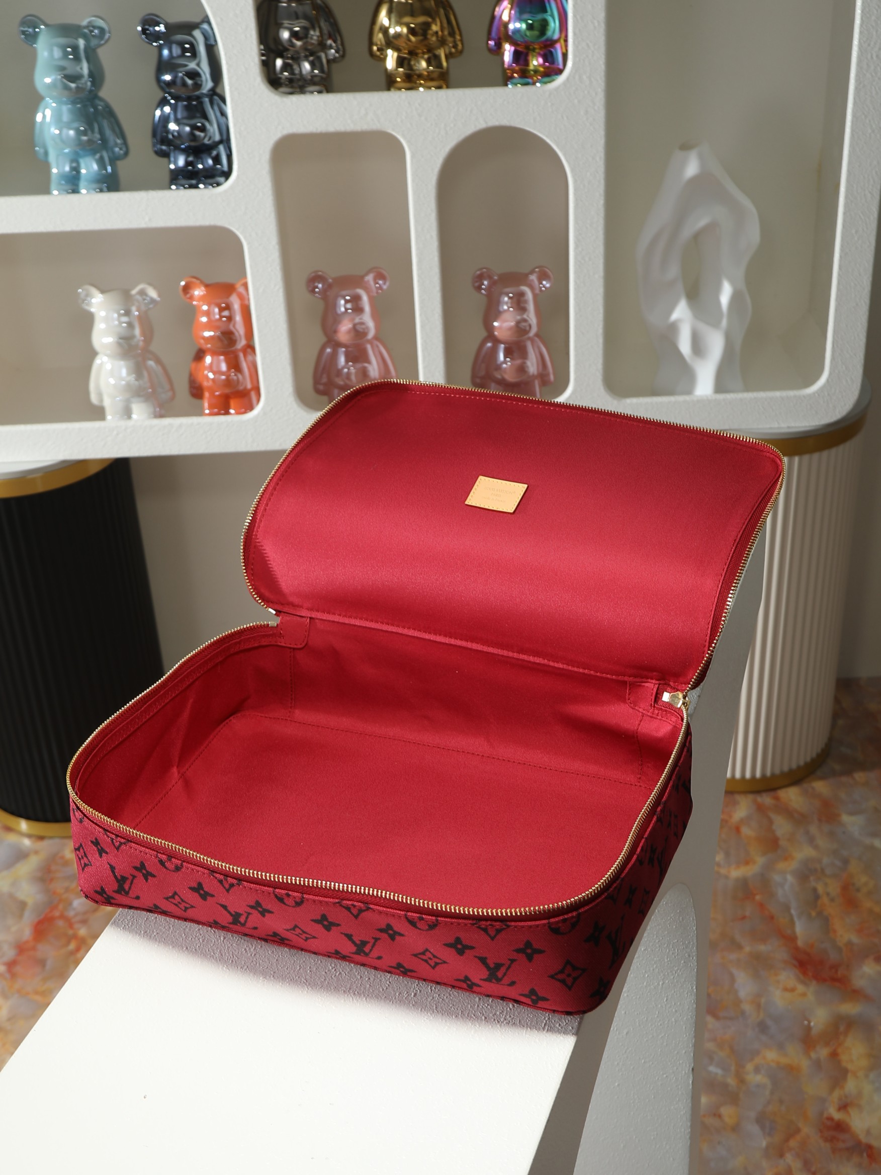 루이비통 M15193 Packing Cube 와인 레드 컬러