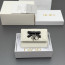 디올 S2067 Lady Freesia 스타일의 크림 화이트 양가죽 미니 지갑