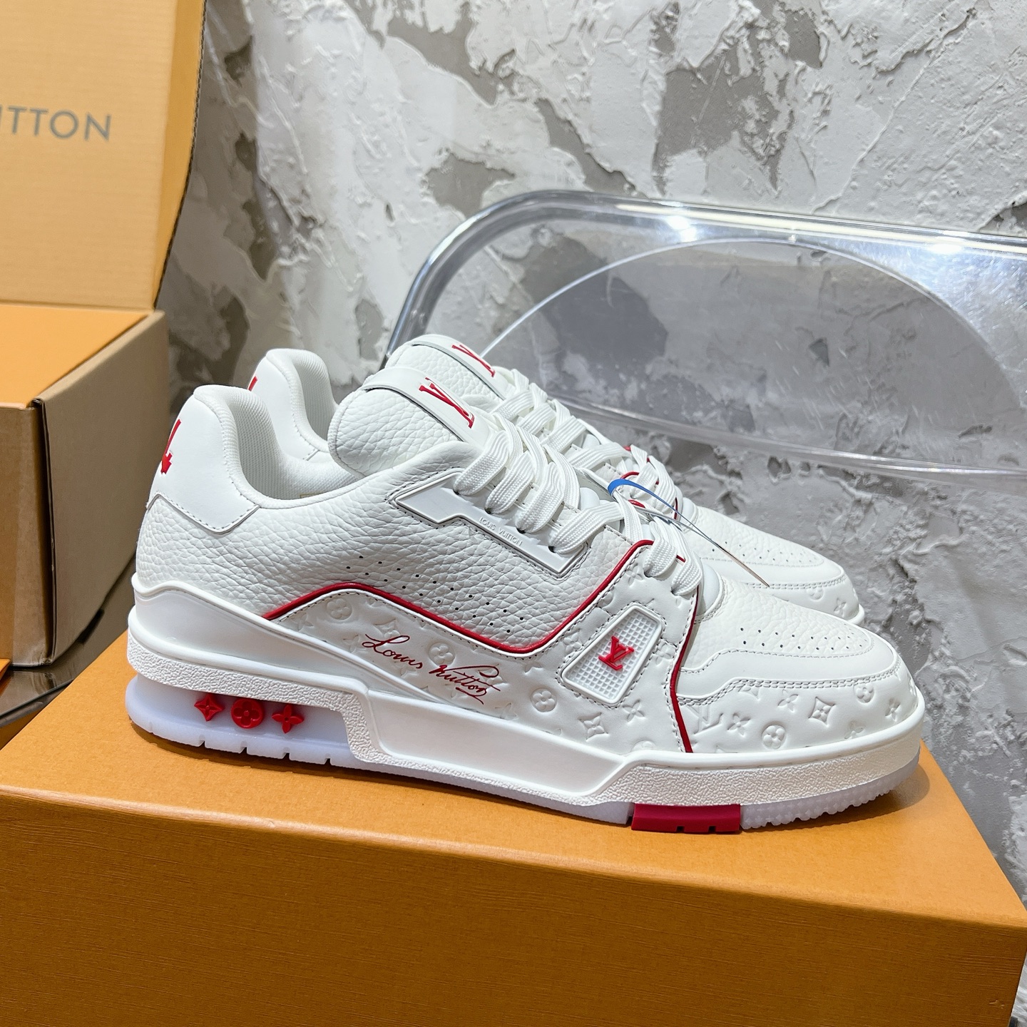 루이비통 LV Trainer 스타일 커플용 로우탑 스니커즈