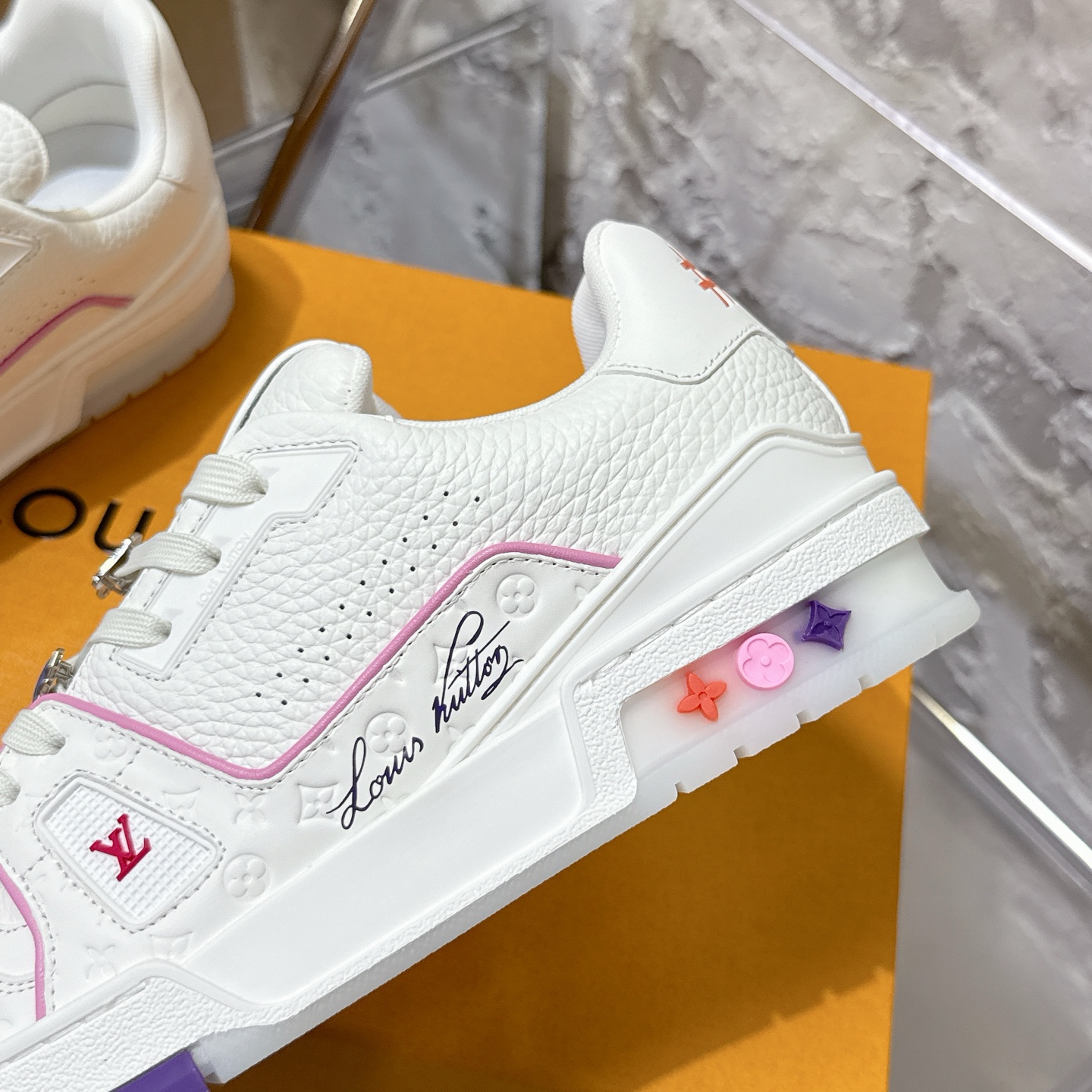루이비통 LV Trainer 스타일 커플용 로우탑 스니커즈