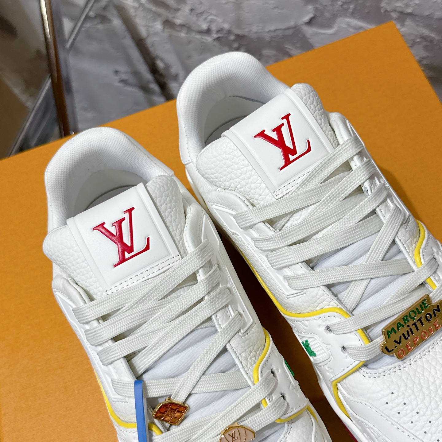 루이비통 LV Trainer 스타일 커플용 로우탑 스니커즈