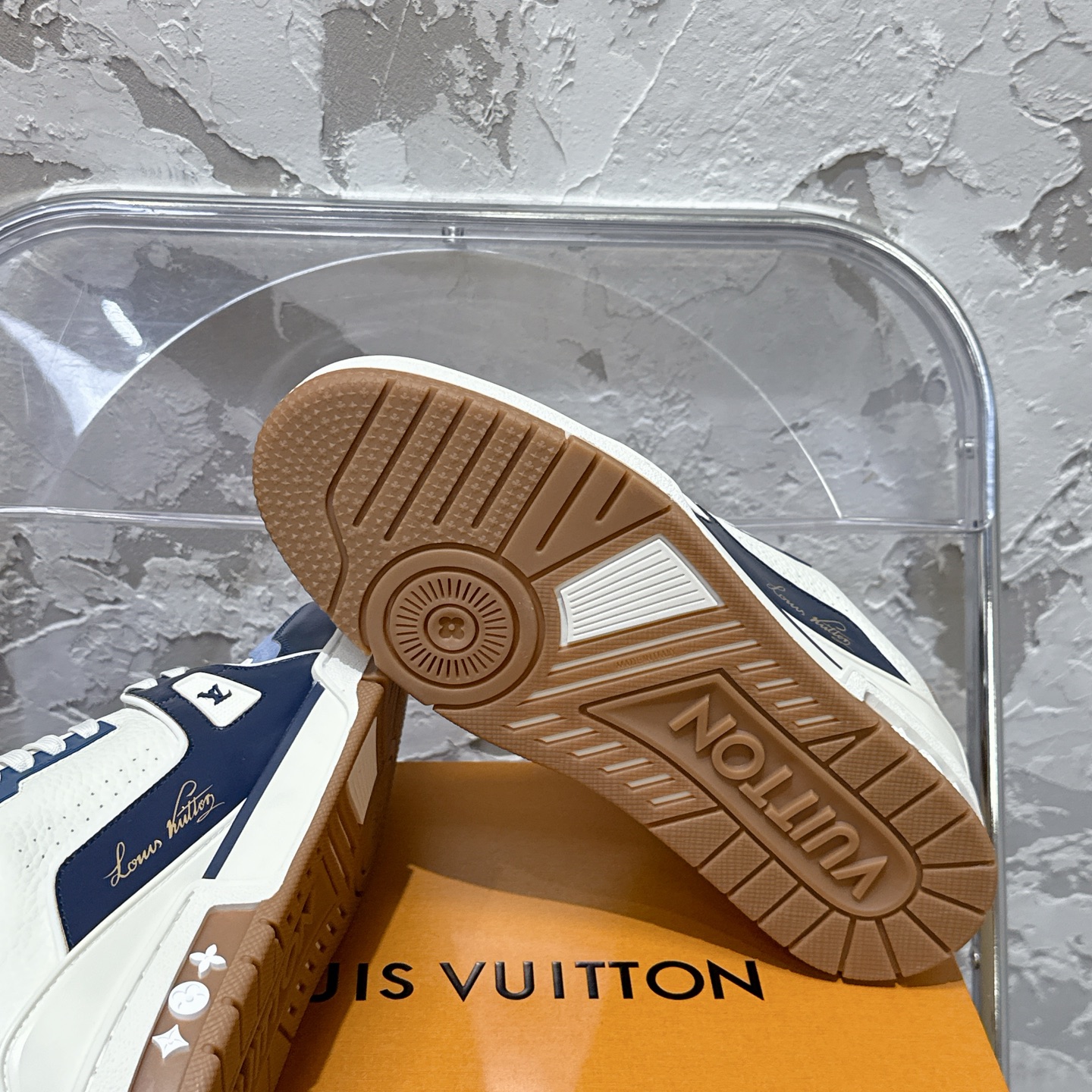 루이비통 LV Trainer 스타일 남성용 로우탑 스니커즈