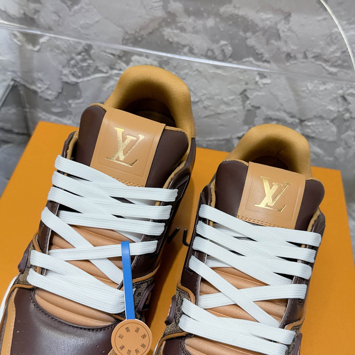 루이비통 LV Trainer 스타일 남성용 로우탑 스니커즈