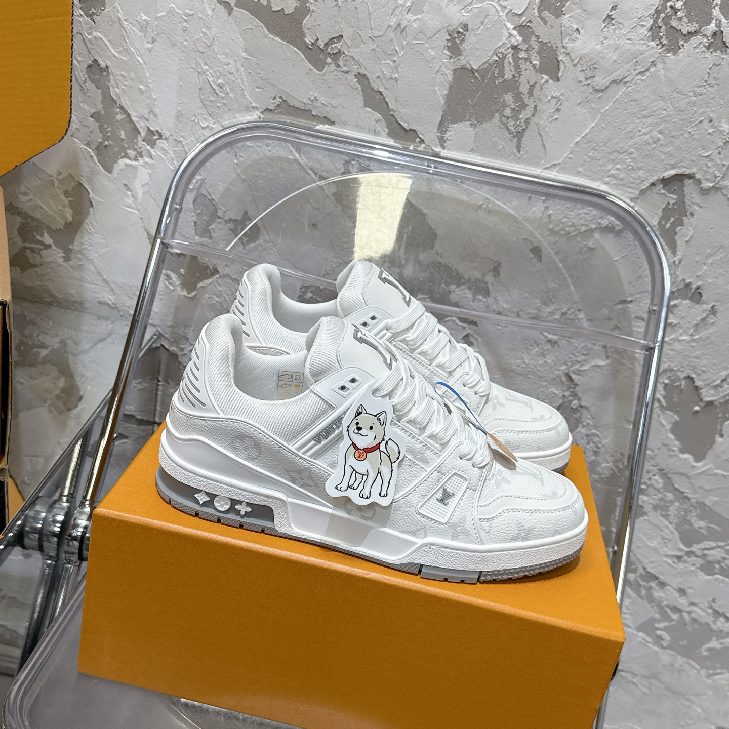 루이비통 LV Trainer 스타일 남성용 로우탑 스니커즈