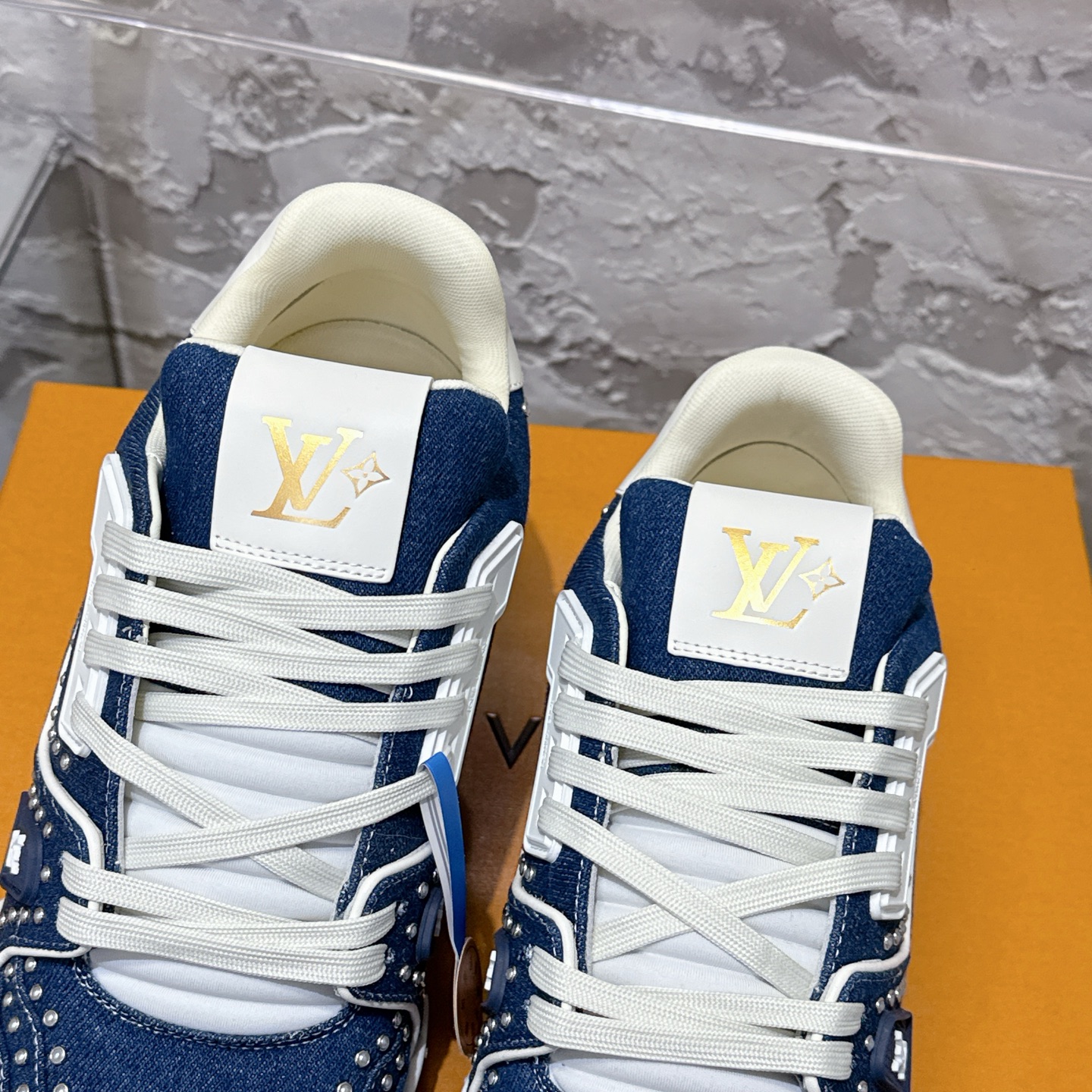 루이비통 LV Trainer 스타일 남성용 로우탑 스니커즈