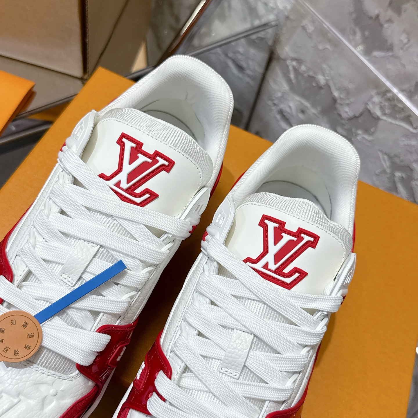 루이비통 LV Trainer 스타일 남성용 로우탑 스니커즈