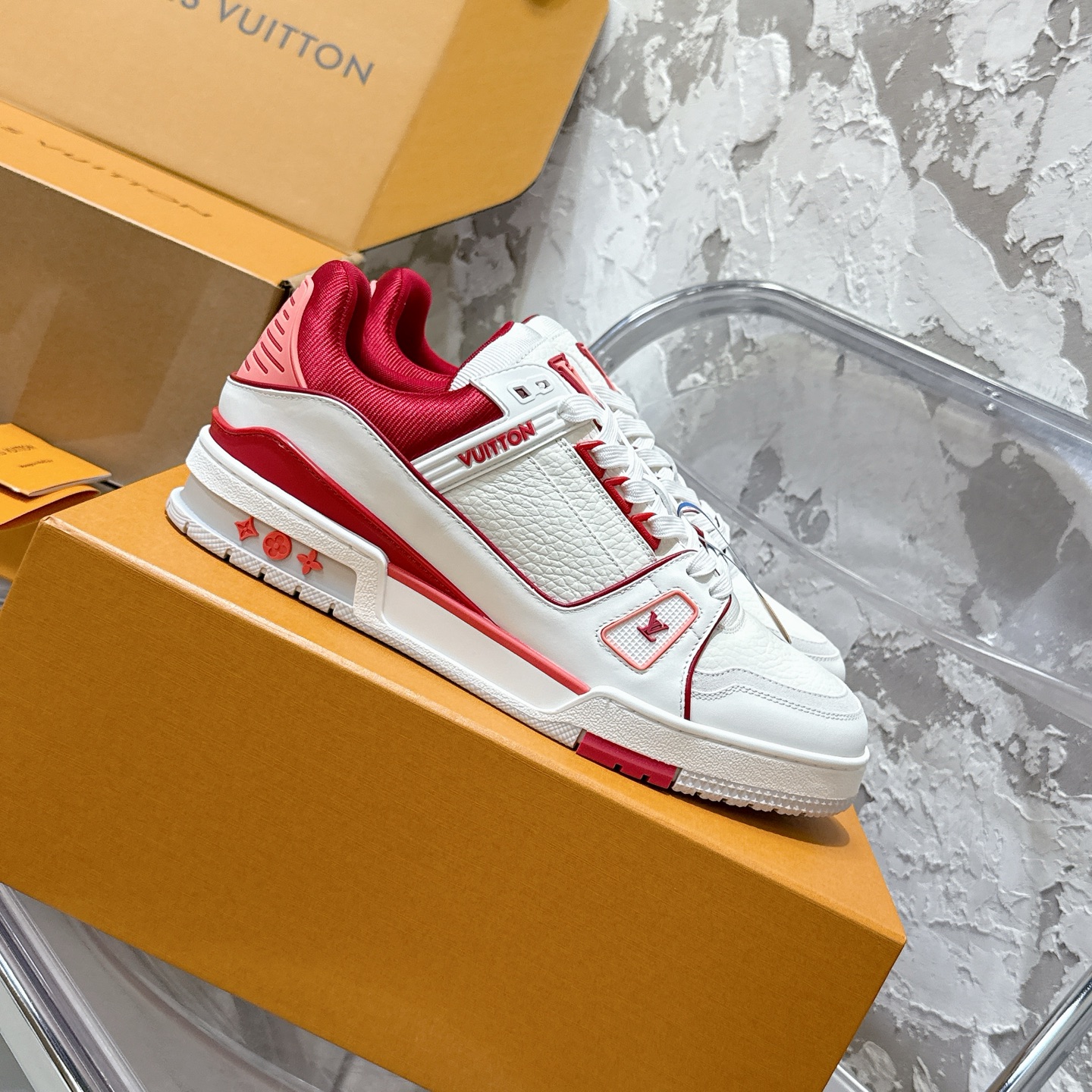 루이비통 LV Trainer 스타일 남성용 로우탑 스니커즈