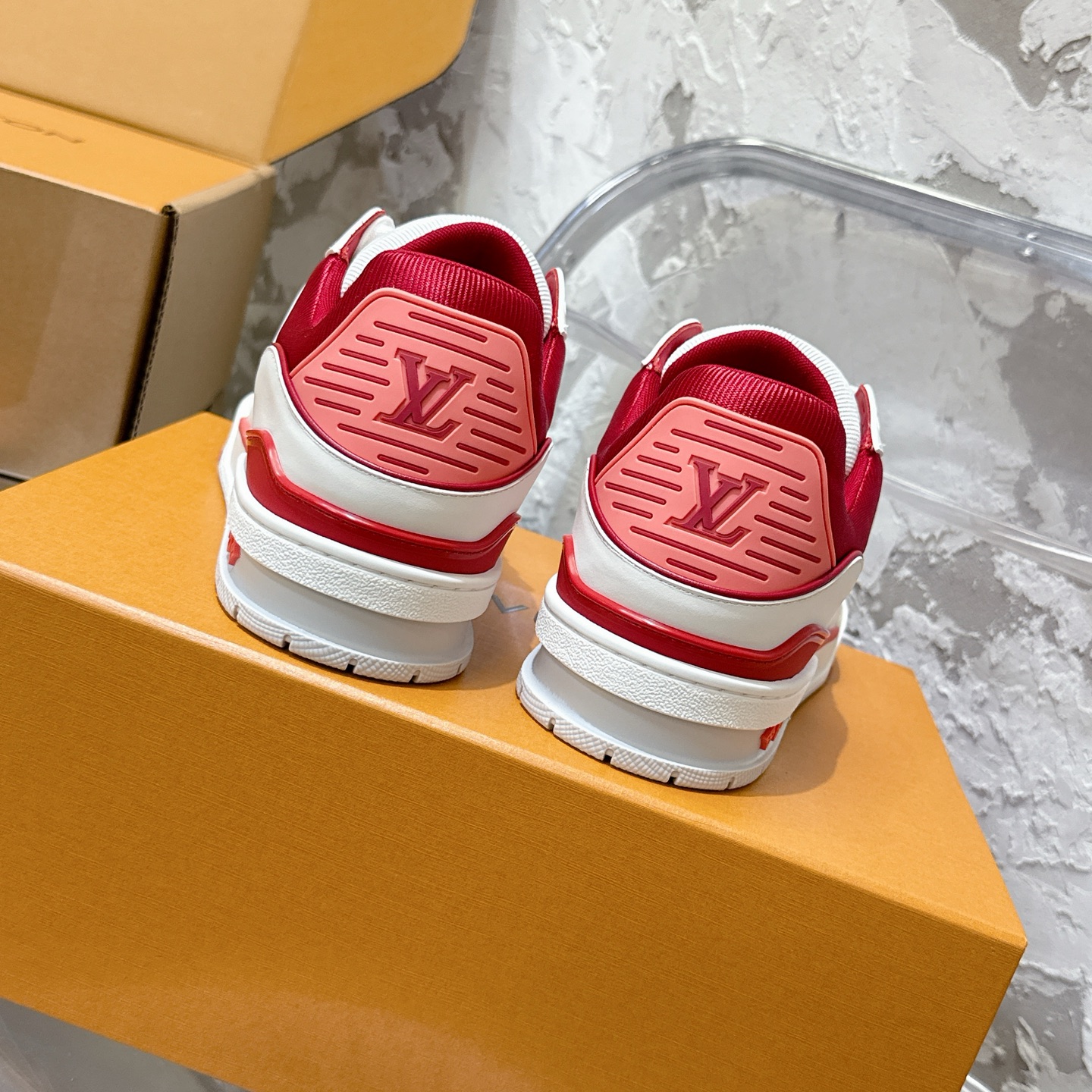 루이비통 LV Trainer 스타일 남성용 로우탑 스니커즈