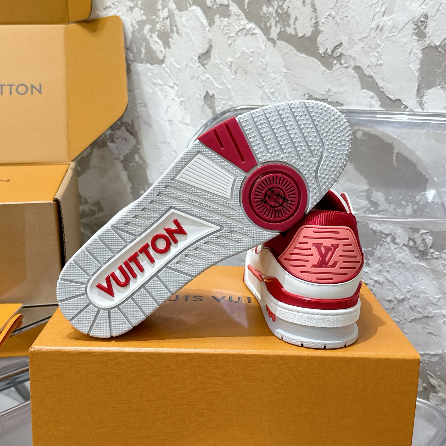 루이비통 LV Trainer 스타일 남성용 로우탑 스니커즈