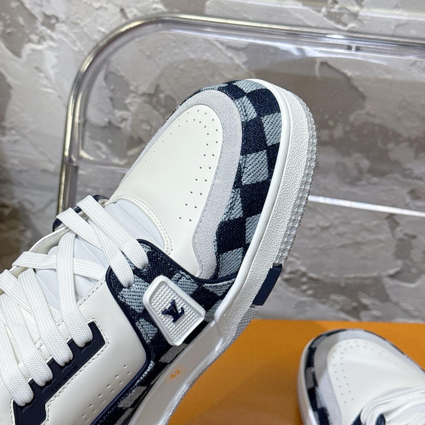 루이비통 LV Trainer 스타일 남성용 로우탑 스니커즈