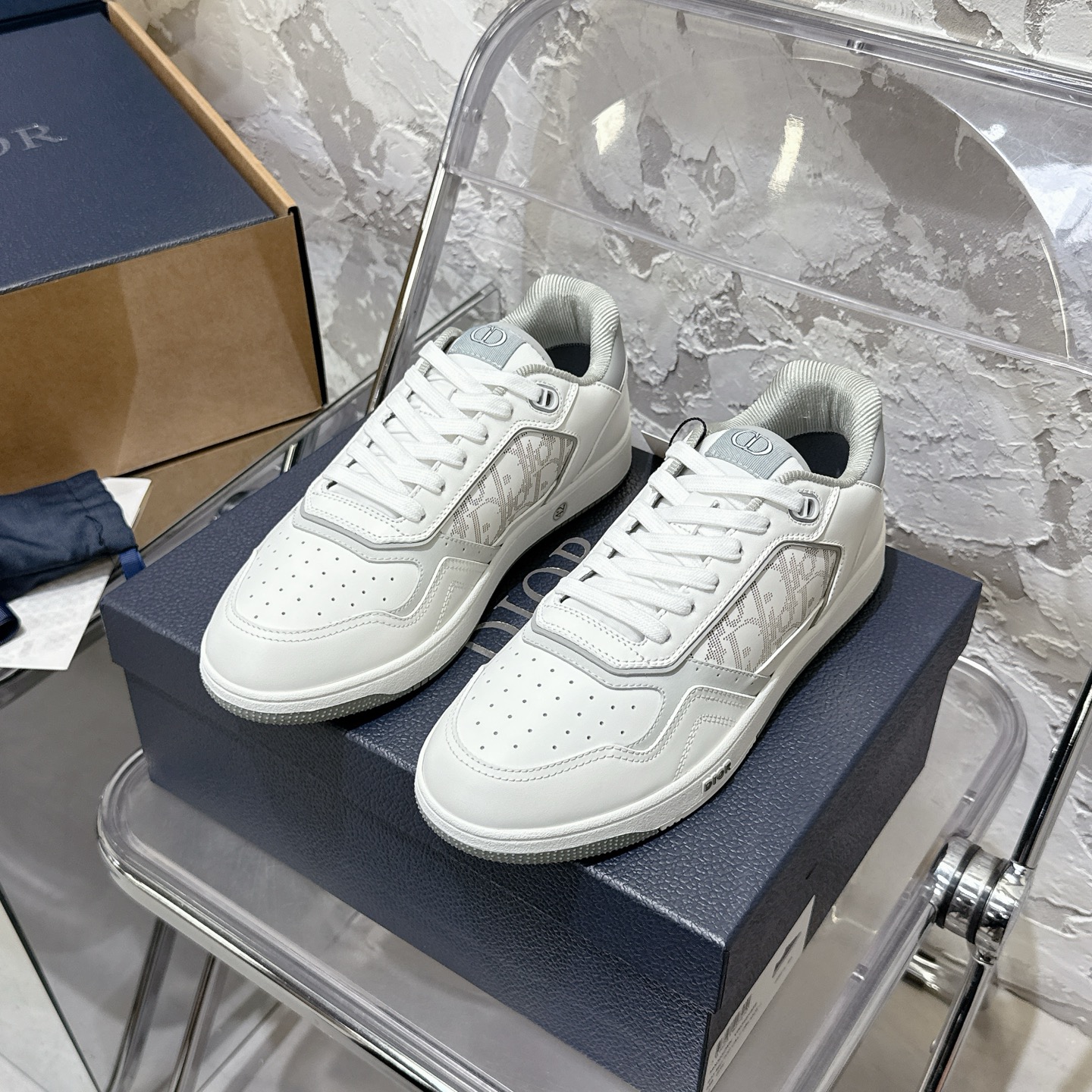 디올 B27 스타일 남성용 캐주얼 스니커즈