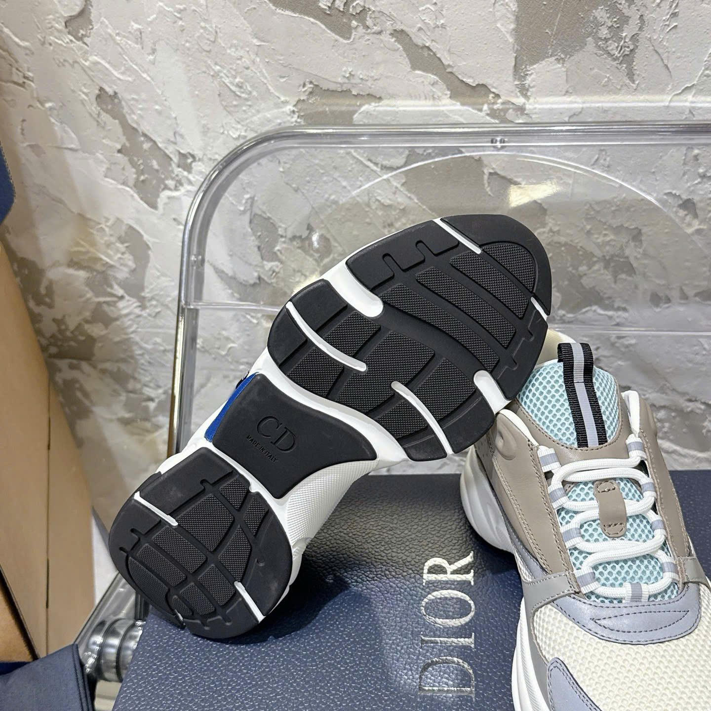 디올 B22 스타 반사 디자인 커플 스니커즈